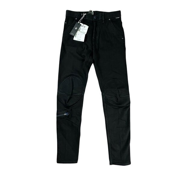 G-Star Raw Denim Pilot 3D Slim Tapered Stretch Button Fly Jeans Black Size 29x32 - Picture 1 of 16